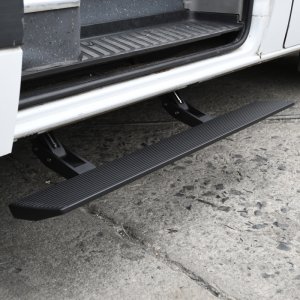 Mercedes-Benz Sprinter 2500 Running Boards - Go Rhino - VoltStep Electric - Textured Black - `13-`18
